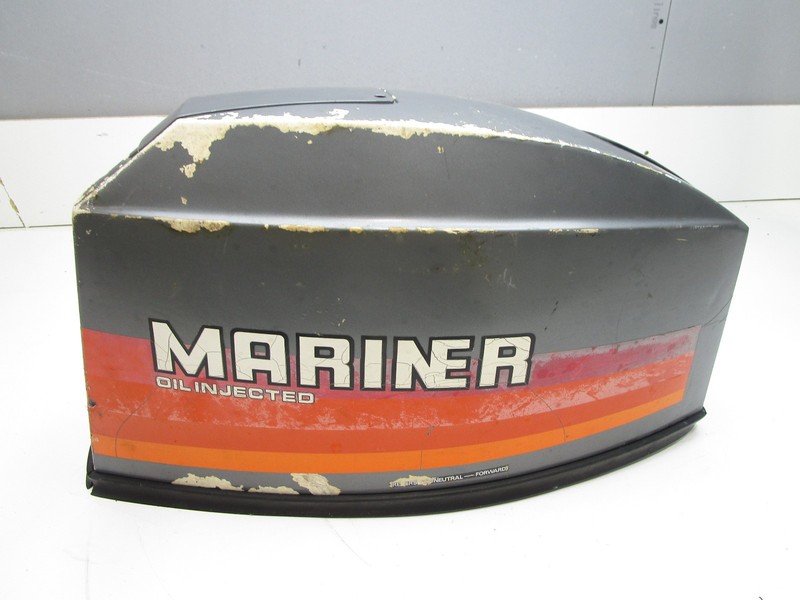 9370M Mariner 30 Hp 2 Cyl Outboard Top Hood Cap Cowl Cowling Manual Pull Start