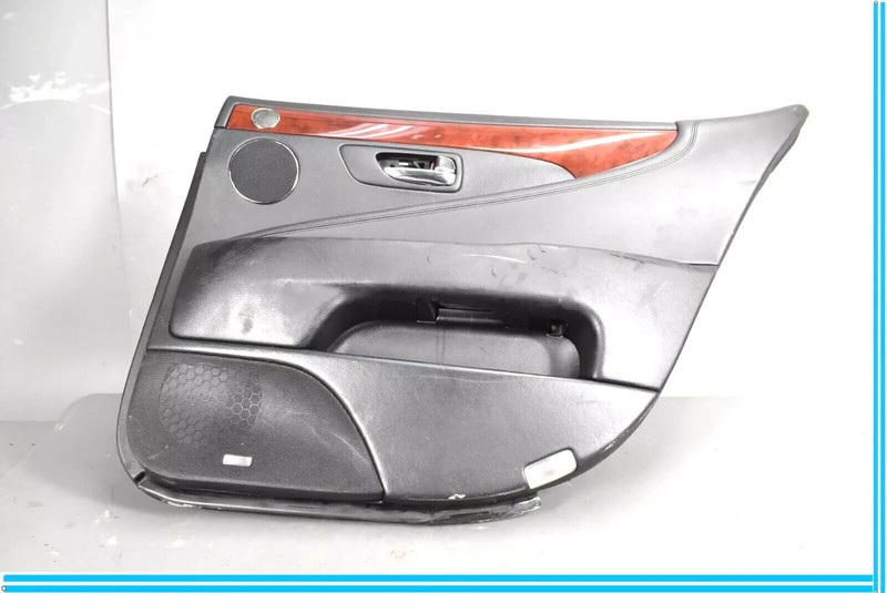 07-09 Lexus LS460 XF40 Rear Right Passenger Side Interior Door Panel Black OEM