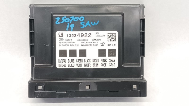 19-'22 BUICK ENVISION Body Control module BCM OEM 1 Year Warranty!