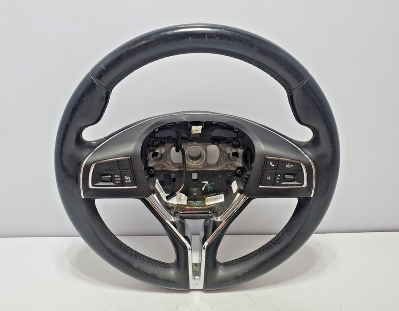 ✅14-17 OEM Maserati Ghibli Leather Driver Steering Wheel Black Assembly