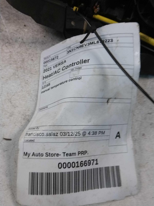 2021 Nissan Versa A/C Selector Switch OEM Silver 68K Miles NJ25-15672-402745