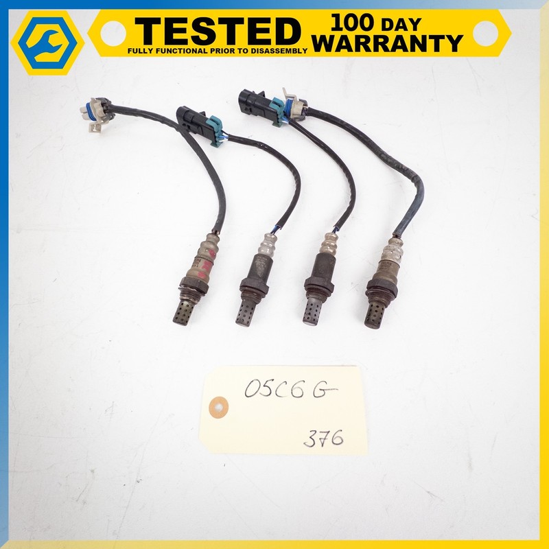 05-07 CHEVROLET CORVETTE C6 6.0L LS2 HEATED OXYGEN 02 SENSOR SET OF 4 OEM