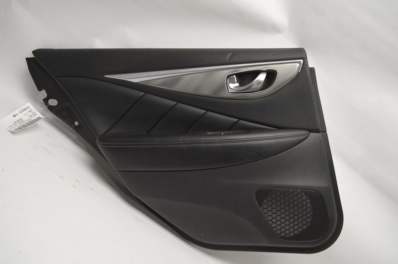 2014-2020 INFINITI Q50 REAR LEFT DRIVER SIDE DOOR PANEL TRIM COVER BLACK OEM