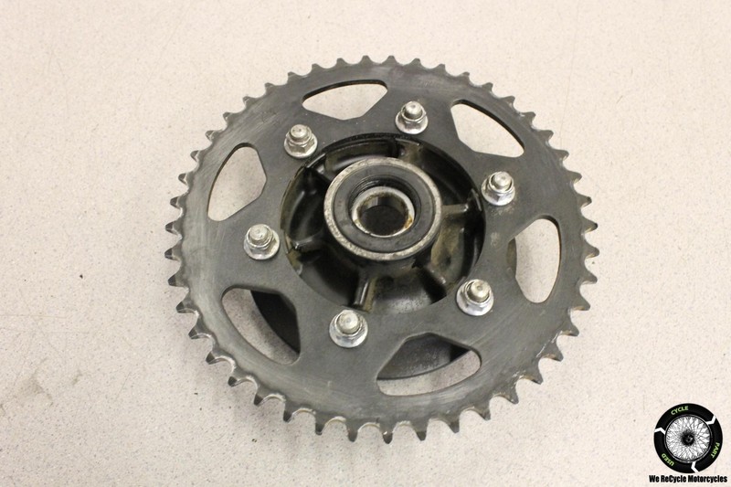 2008 Kawasaki Ninja 250R EX250J REAR BACK SPROCKET DRIVE HUB EX 250 08