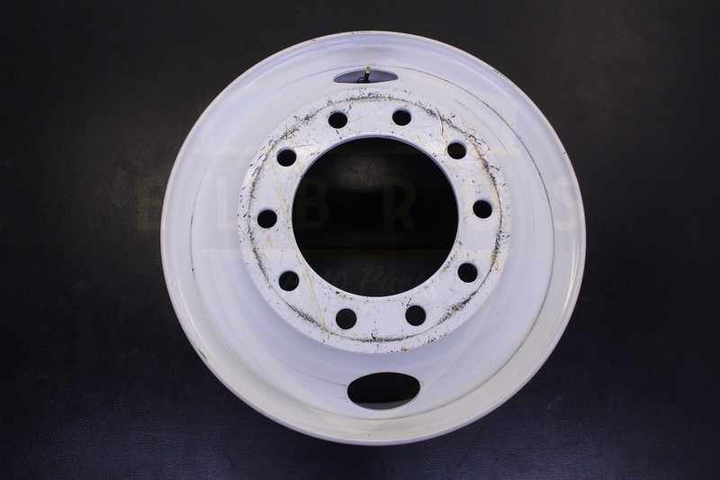 SRW SEMI TRUCK TRAILER 22.5X8.25 STEEL WHEEL 10x285.75 WHITE COLOR #9228228