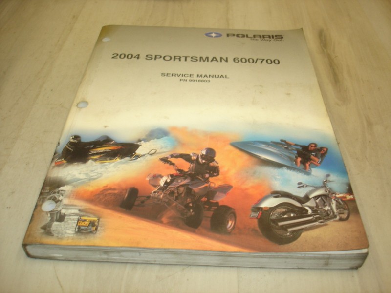 Polaris OEM ATV Service Manual & CD 9918803 Sportsman 600 700 2004