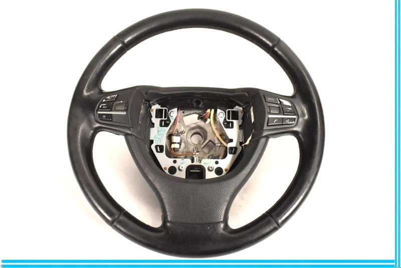 09-15 BMW 750Li 750i 740i F01 F02 Steering Wheel Leather Black 32336790891 OEM