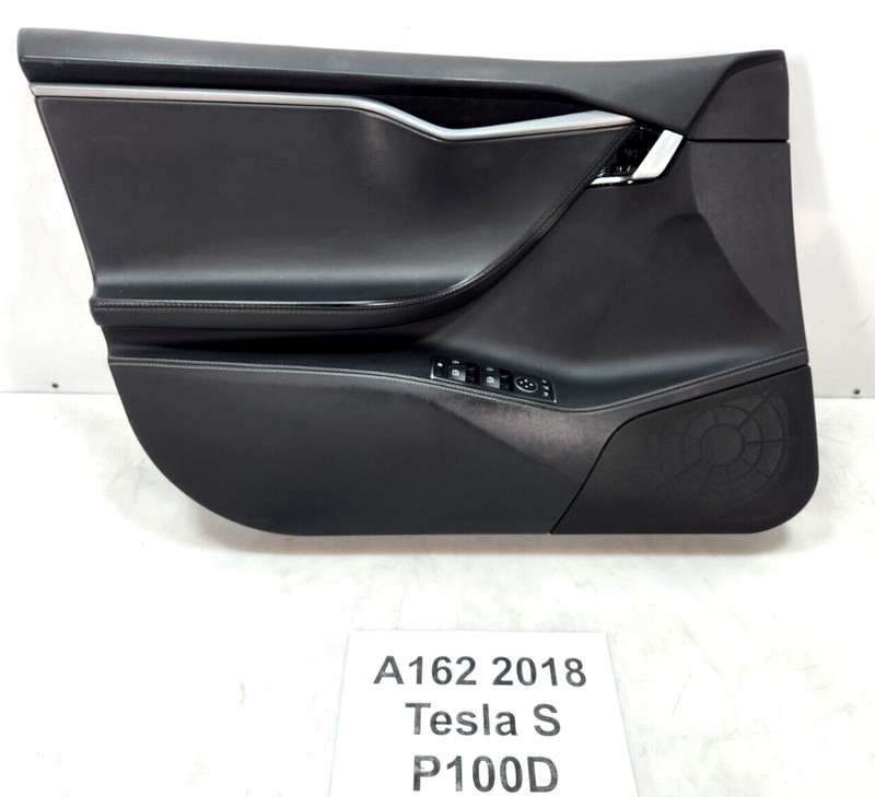 ✅ 12-20 OEM Tesla Model S Front Left Driver Interior Door Panel Leather NOTE*