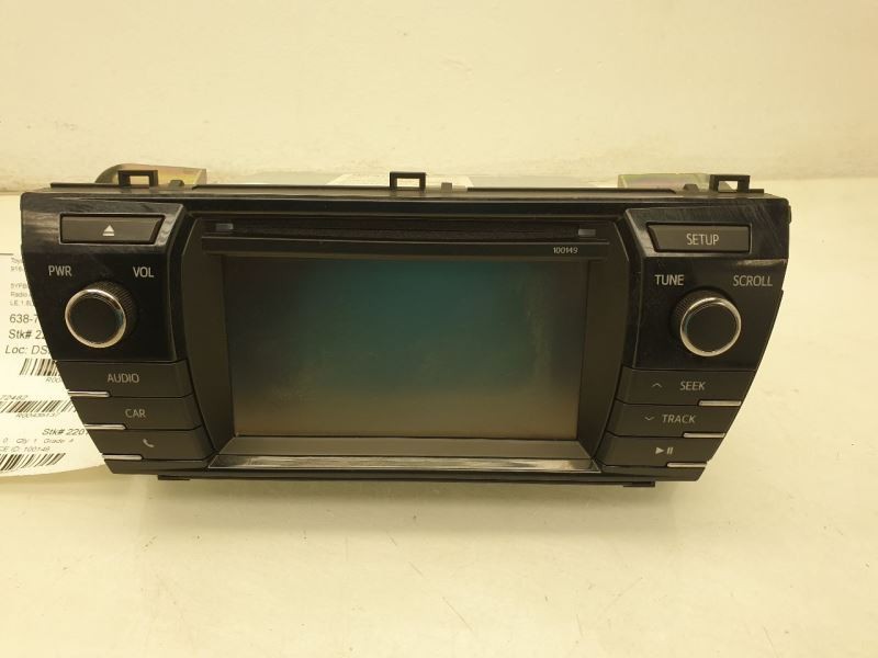 14 15 16 TOYOTA COROLLA LE AUDIO RADIO EQUIPMENT DISPLAY RECEIVER