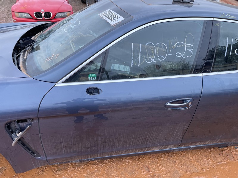 10-16 PORSCHE PANAMERA 970 G1 FRONT LEFT DRIVER DOOR ASSEMBLY OEM BLUE R9