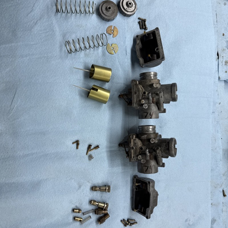1974Polaris Colt 340 Vintage Snowmobile Mikuni Oem Carburetors Good