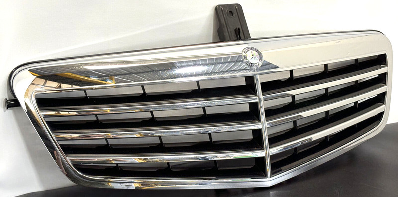 ✅ 10-2013 Mercedes W212 E350 Front Radiator Grille Grill Panel Cover Chrome OEM