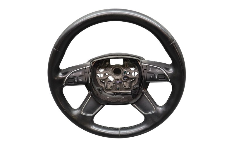 12-15 Audi A6 Quattro 4-Spoke Heated Leather Steering Wheel 4G0419091 OEM