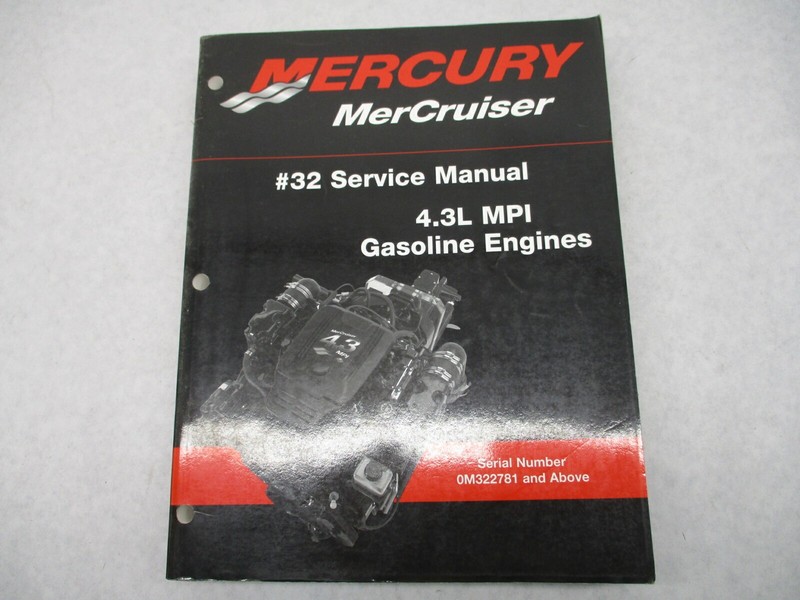 90-864261 2001 Mercury Mercruiser Gas Engines #32 Service Repair Manual 4.3L MPI