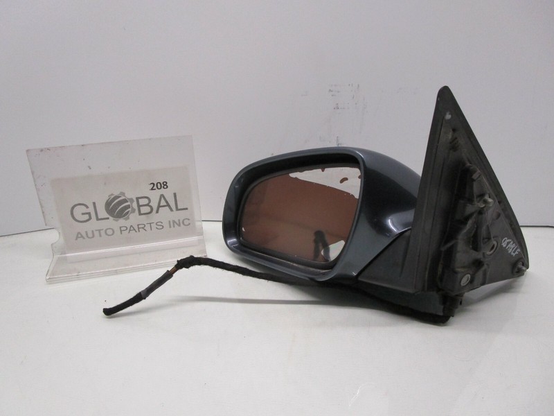 04-07 AUDI A8 QUATTRO LEFT DRIVER SIDE REAR VIEW MIRROR BLUE OEM