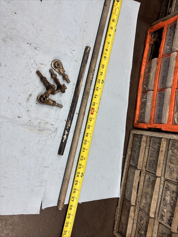 1976 - 1978 Vintage Snowmobile polaris TX440 Steering Rods AndRod Ends