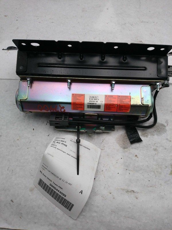 2015 Lincoln MKS Right Instrument Panel Air Bag Silver Used 108k Miles