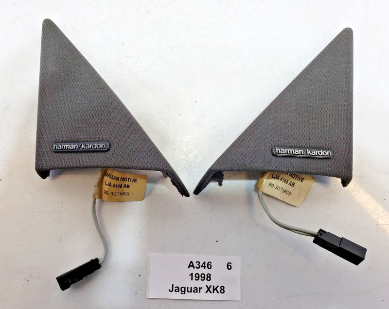✅1997-2003 OEM Jaguar XK8 XKR Front Right Left Speaker Tweeter Harman Kardon SET