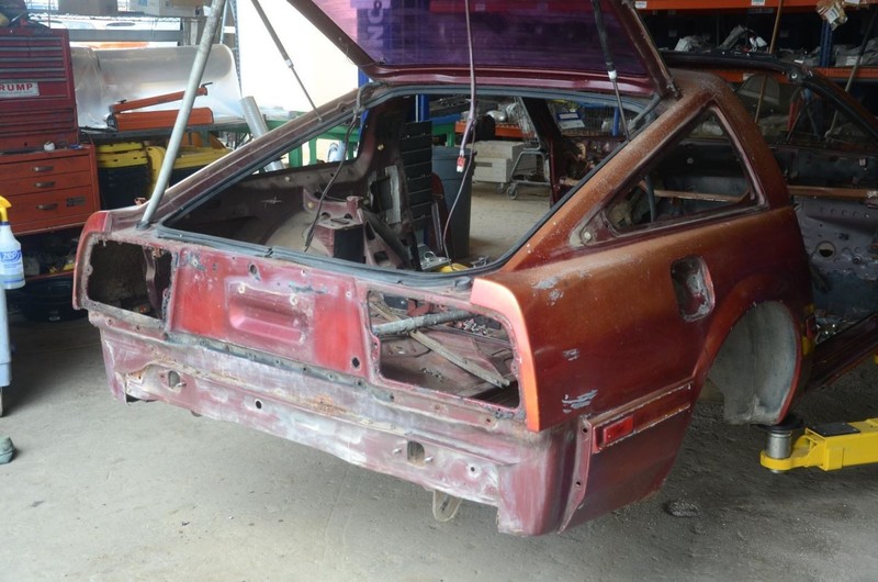 84-85 Nissan 300ZX 2+0 Red Passenger Right Rear Quarter Panel Cut Assembly