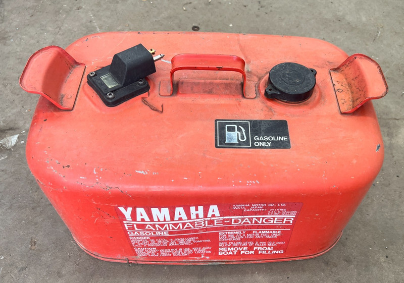 Yamaha Outboard Motor Red Metal 6.3 Gallon Fuel Gas Tank OEM