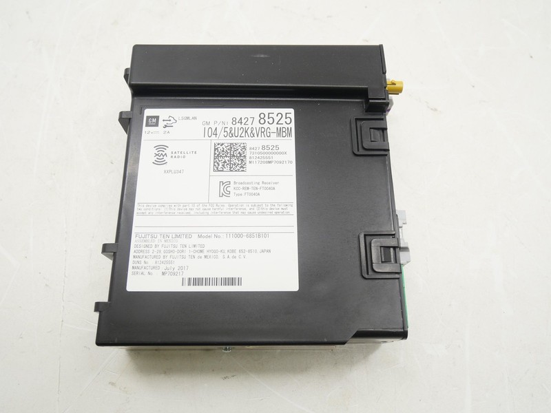Used Satellite Radio Head Unit Receiver Module 2016-2024 Chevy Camaro SS 1LE OEM