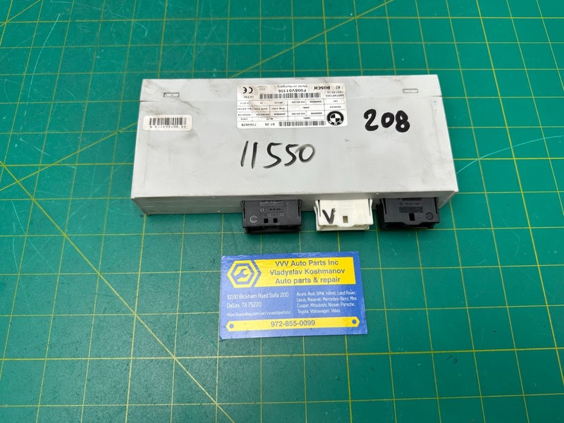 11-16 BMW F10 TRUNK LIFT CONTROL MODULE OEM 7304629