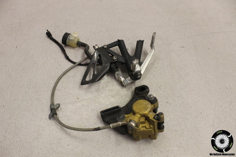 2012 Triumph Street Triple R REAR BRAKE CALIPER MASTER CYLINDER RESERVOIR 12