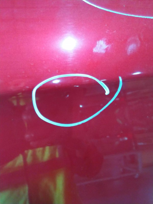 2015 Mitsubishi Outlander Sport Left Door Red Dents & Scratches 706555