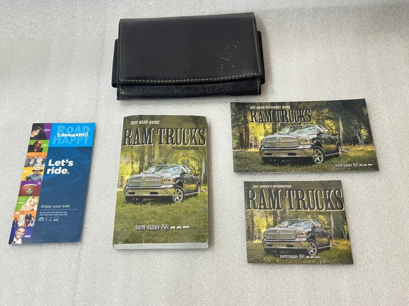 2017 Dodge RAM TRUCKS 1500/2500/3500 Owners Manual User Guide Set Laramie