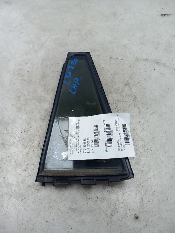 08 09 10 11 12 13 14 15 SCION XB STD DRIVER LEFT REAR DOOR VENT GLASS