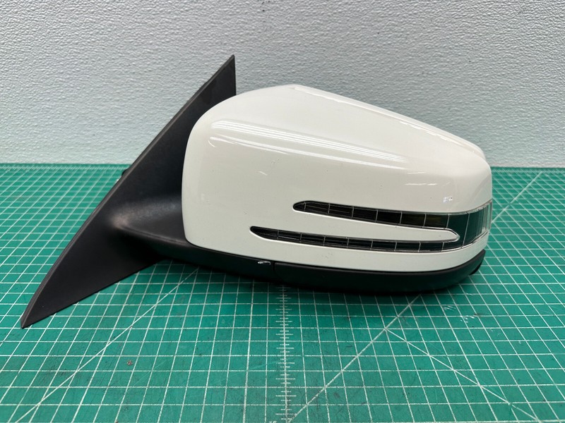 14-19 Mercedes CLA250 C117 LEFT DRIVER SIDE REAR VIEW DOOR MIRROR White OEM