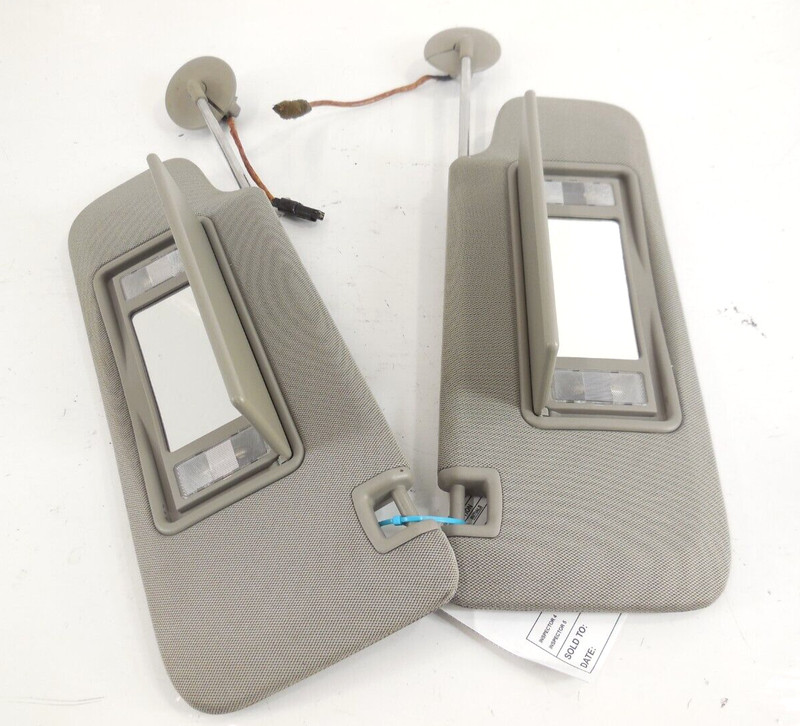 2013 13 Cadillac ATS Sun Shade Visor Pair Left Right OEM Cloth