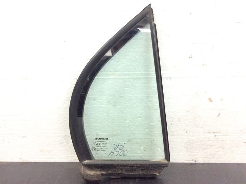 96-00 Civic 4Dr Right Rear Quarter Door Vent Glass Window Clear Used OEM