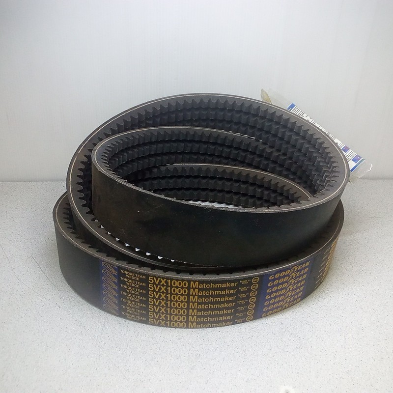 Goodyear 5VX1000 3 Band Cogged V-Belt 100in 2"