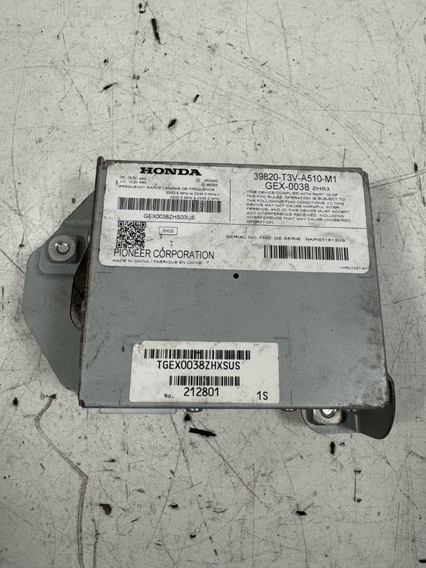 014-015 Honda Accord Hybrid XM Satellite Radio Receiver Module 39820-T3V-A51 OEM
