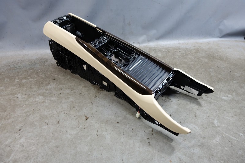 14-19 BMW F15 X5 F16 X6 Center Console Assembly Canberra Beige w/ Wood trim OEM