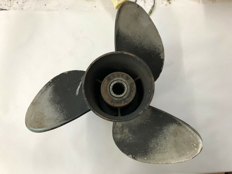 OMC SST Stainless Propeller 14 3/4" x 17"176615 Very nice shape! FRESHWATER!