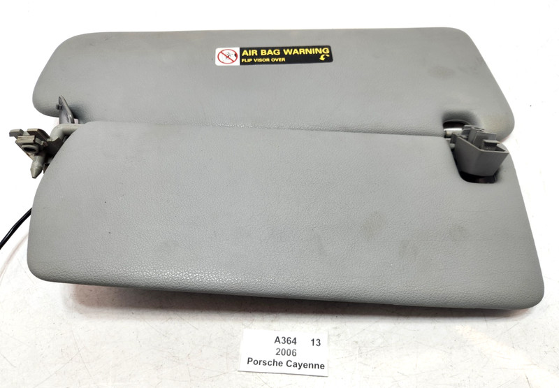 ✅ 2006 OEM Porsche Cayenne 955 Front Left Driver Side Sunvisor Sun Visor Gray*