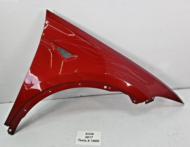 ✅ 2016-2020 OEM Tesla Model X Front Right Passenger Fender Panel Red PPMR NOTE*