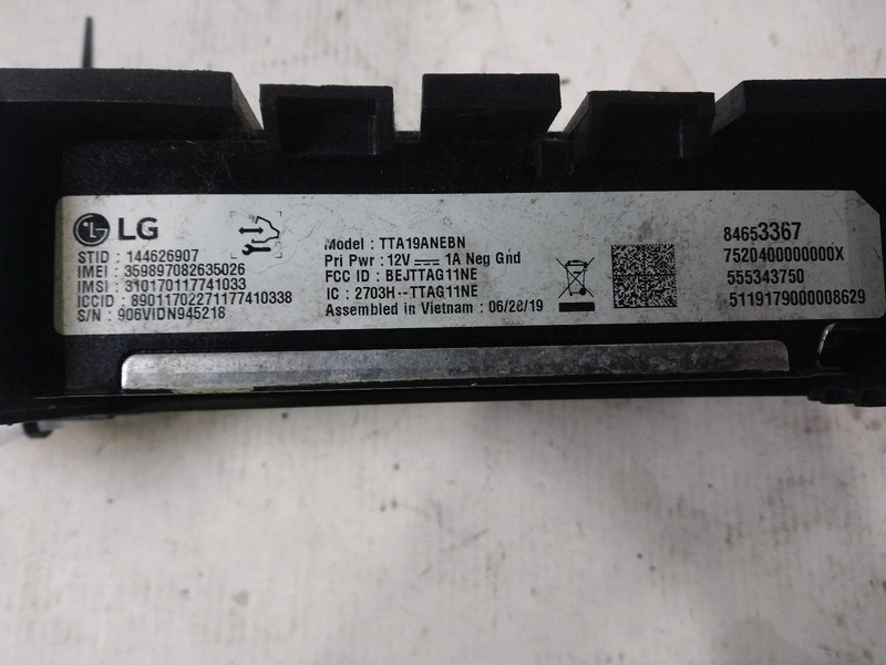 Used Telematics Interface Module fits: 2020 Chevrolet Spark Communication telema