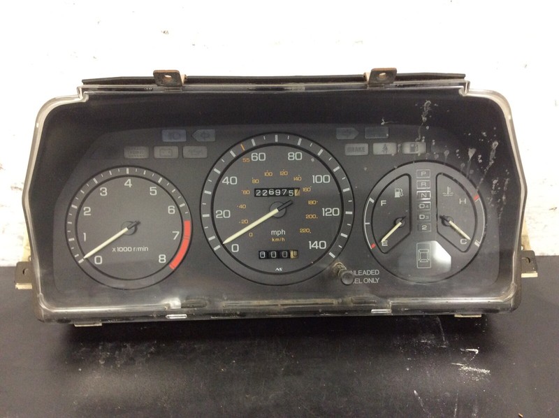86-88 Legend 4Dr AT Instrument Cluster Speedo Tacho Meter Gauges 226k Used OEM