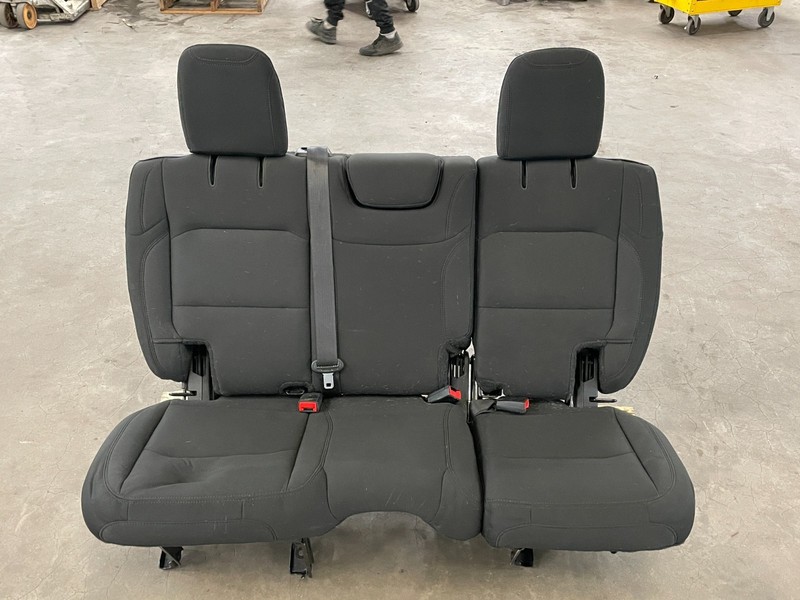 18-21 Jeep Wrangler Rear Left Right Bench Seat Cushion Black Complete 1623 OEM