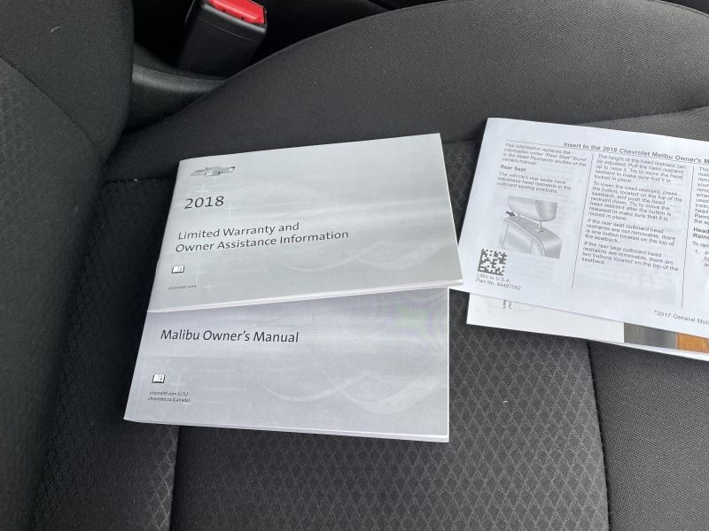 OWNERS MANUAL BOOKS FITS 2018 CHEVROLET MALIBU 36581