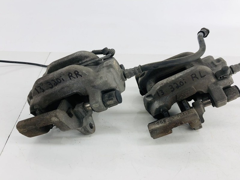 13-18 BMW 320I F30 REAR LEFT & RIGHT SIDE ABS BRAKE CALIPER SET OF 2 OEM