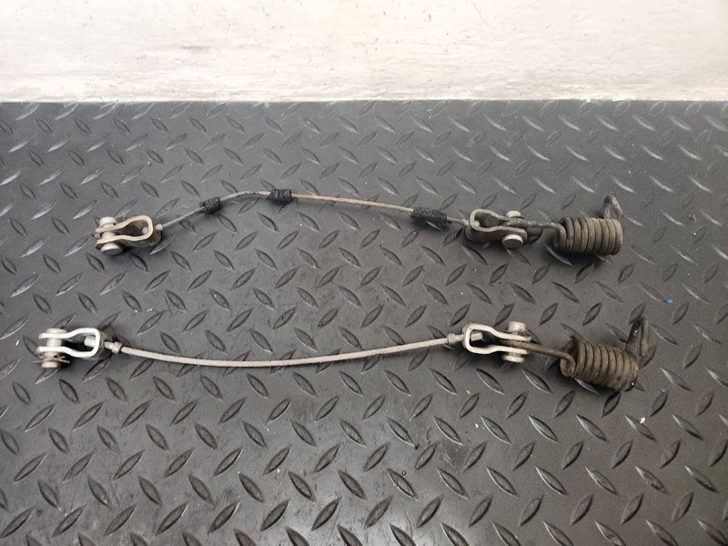 03-09 Hummer H2 Hood Open Check Cables W/ Springs Pair OEM 15146196