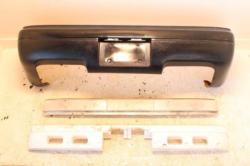 90-96 Nissan 300ZX 2+0 Black Rear Bumper Cover with Reinforcement Bar