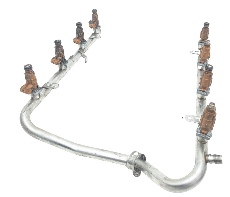 00-06 Mercedes W215 CLS500 S500 CL500 Fuel Rail railing W/Injectors 1130700595
