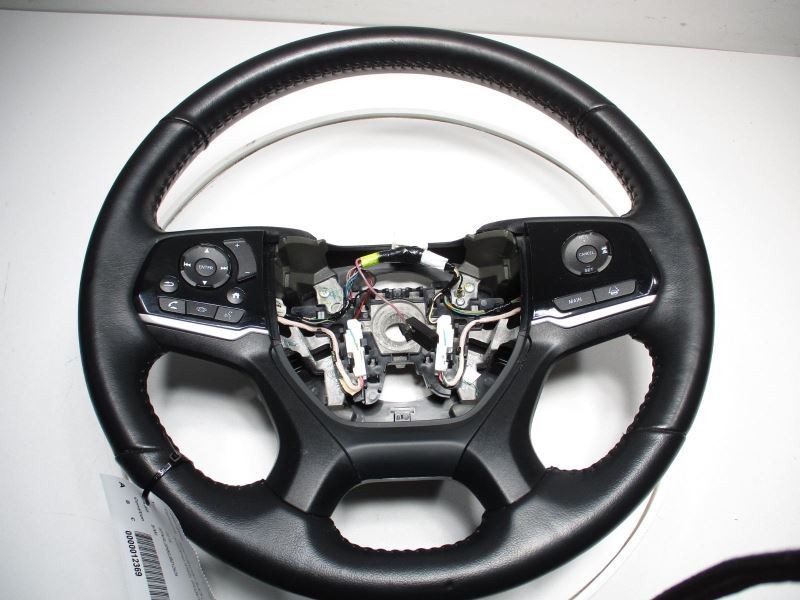 2018-2023 HONDA ODYSSEY STEERING WHEEL BLACK LEATHER W/CONTROLS SHIFTERS 36185