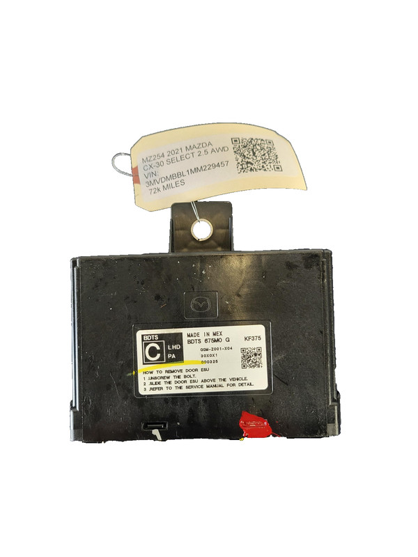Used Oem Mazda Right Passenger Front Door Control Module 2.5L 2020-2023 CX-30