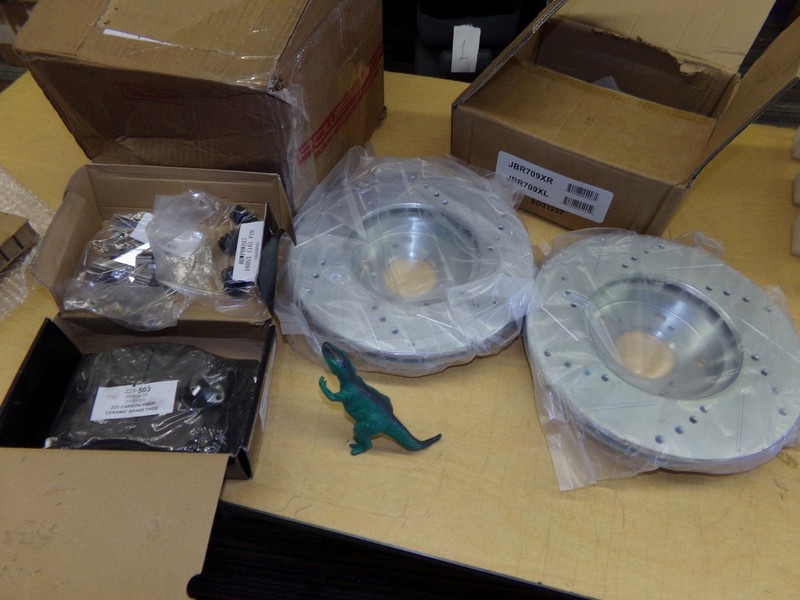 NEW PowerStop JBR709XRCXL Brake Rotors and Pads Z23-503*FREE SHIPPING*